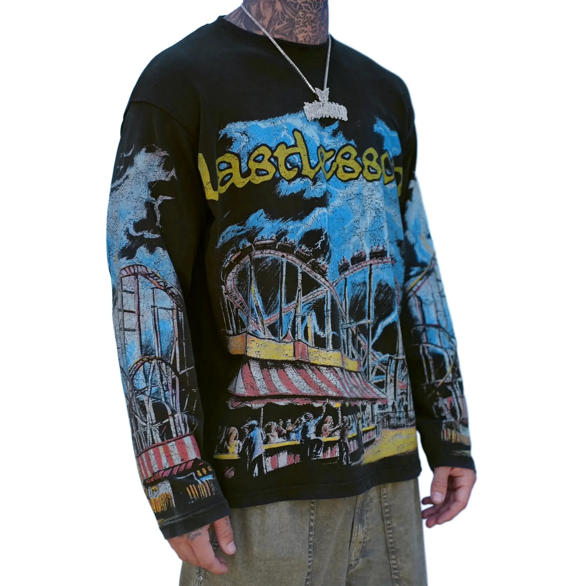 Last Lesson Carnival Black L/S T Shirt