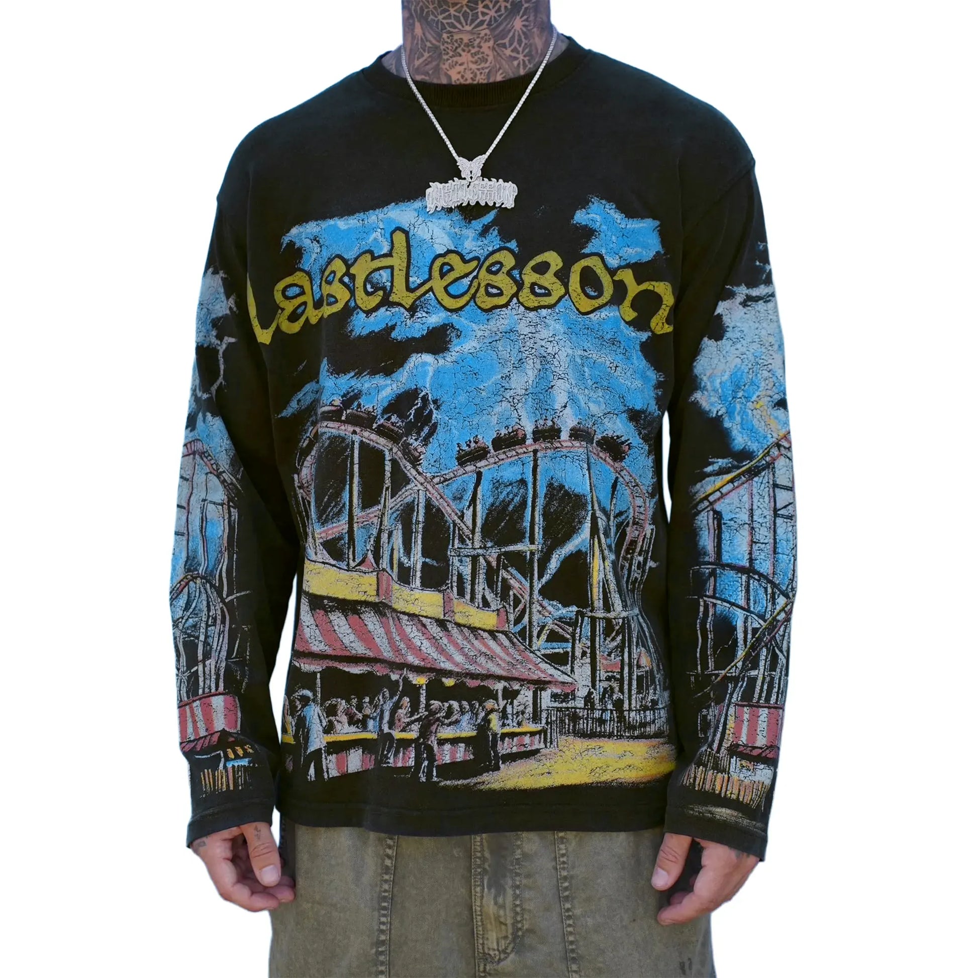 Last Lesson Carnival Black L/S T Shirt