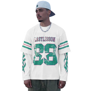 Last Lesson Double Sleeve White Jersey