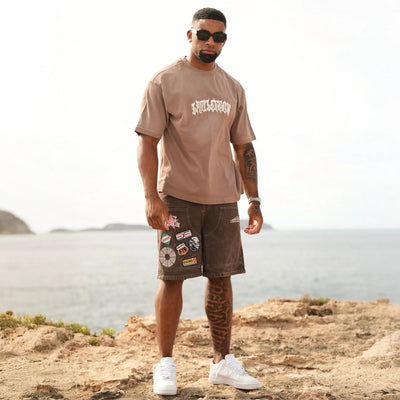 Last Lesson Script Brown T Shirt