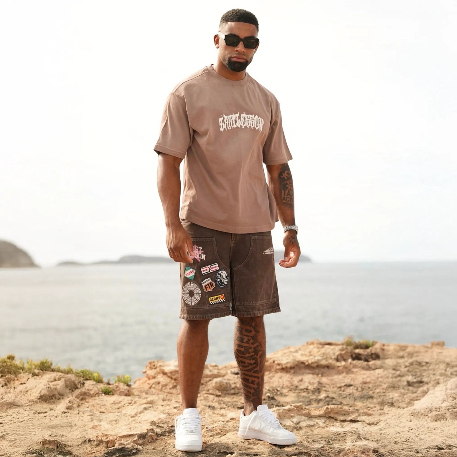 Last Lesson Script Brown T Shirt