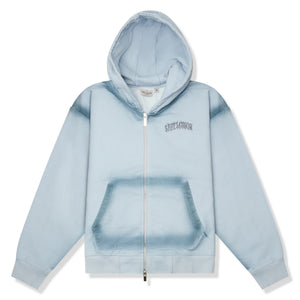Last Lesson Sprayed Blue Hoodie