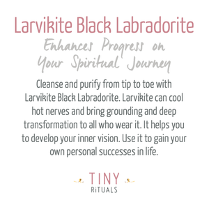 Larvikite Black Labradorite Energy Bracelet