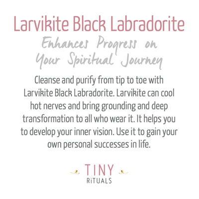 Larvikite Black Labradorite Energy Bracelet