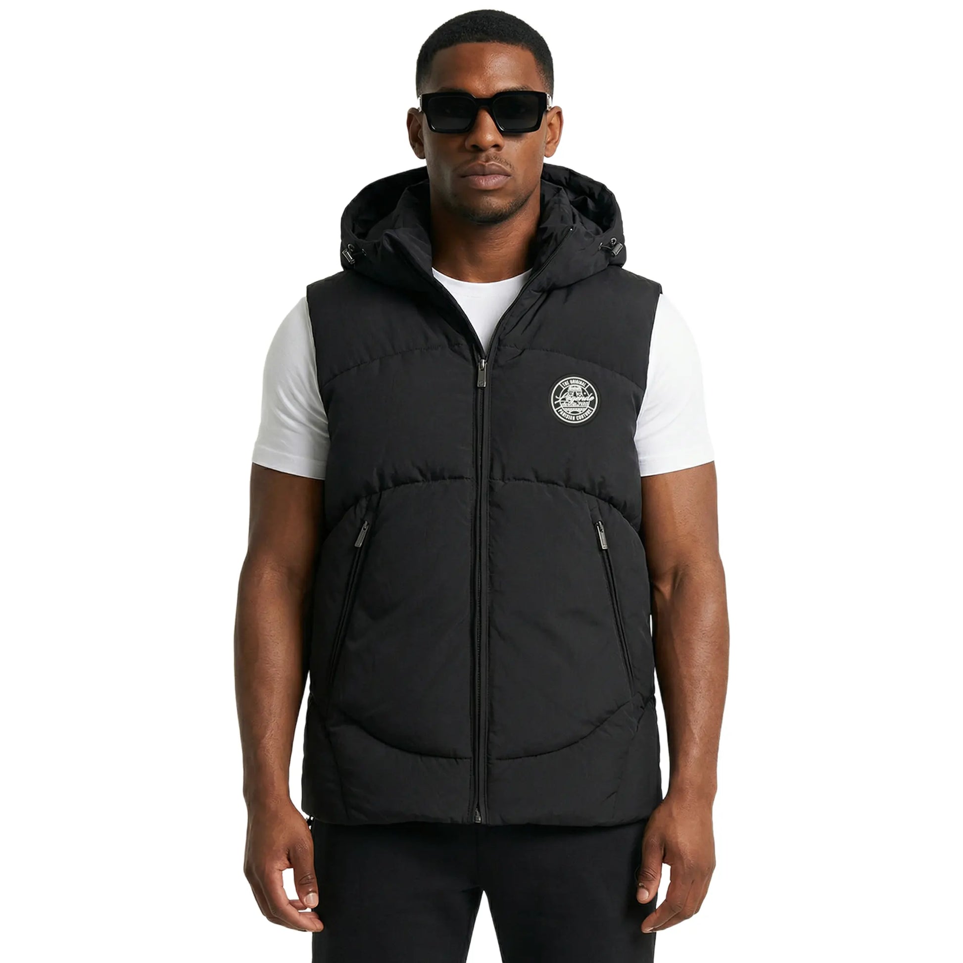 Légende Paris Bodywarmer Black Puffer Gilet