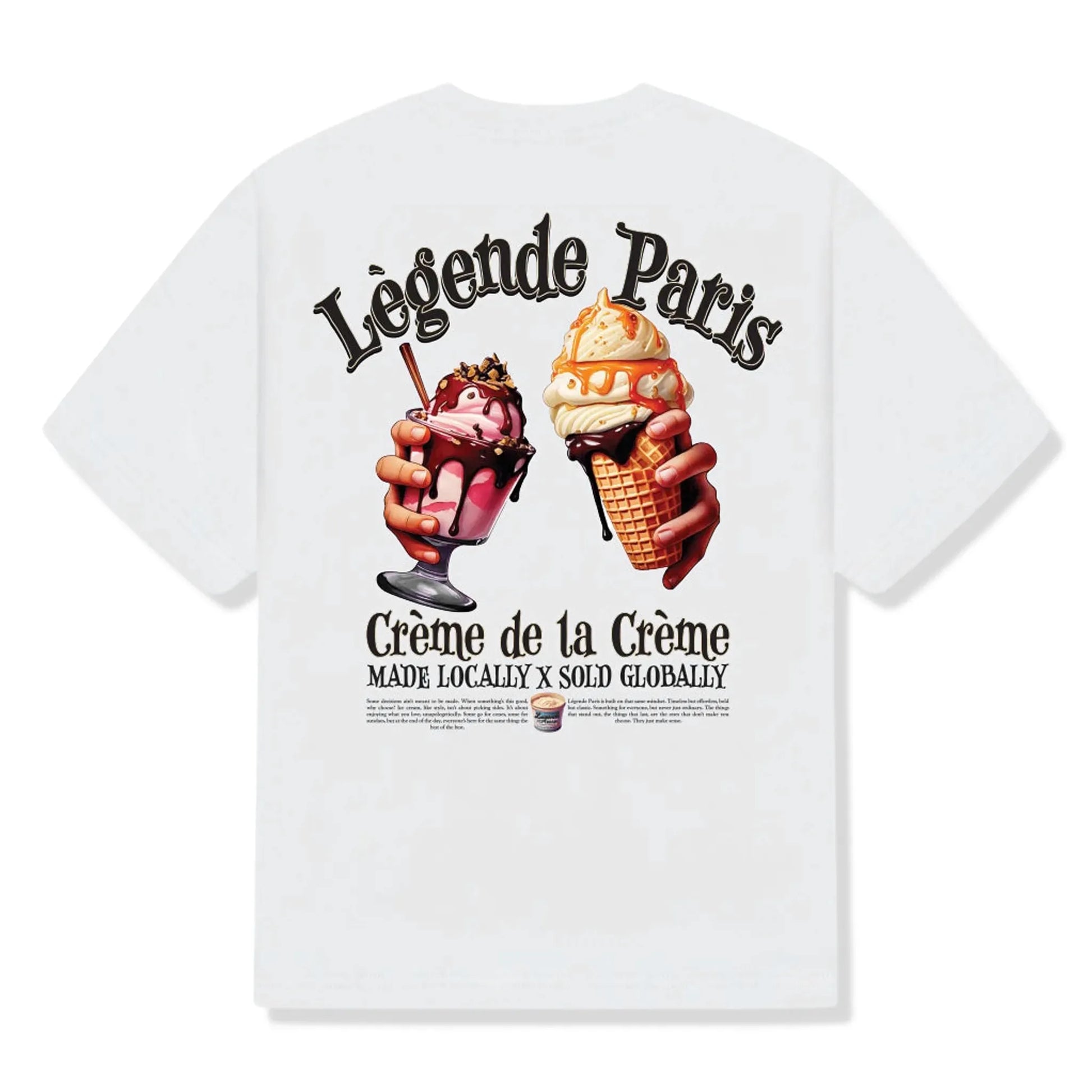 Légende Paris Creme De La Creme White T Shirt