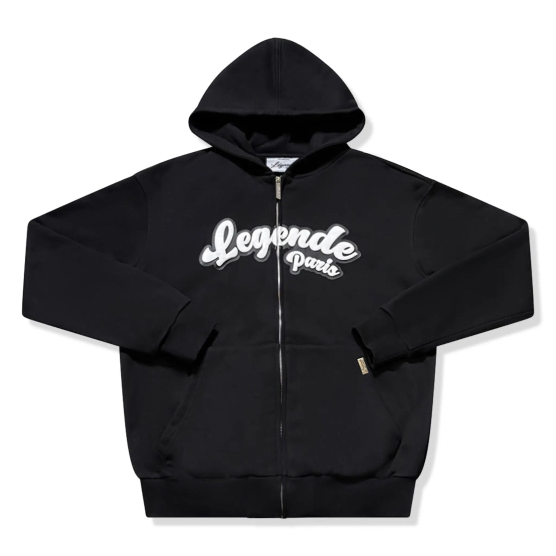 Légende Paris Gum Logo Black Zip-Up Hoodie