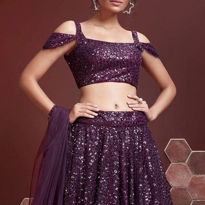 Indigo Purple Lehenga Choli