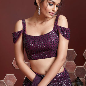 Indigo Purple Lehenga Choli