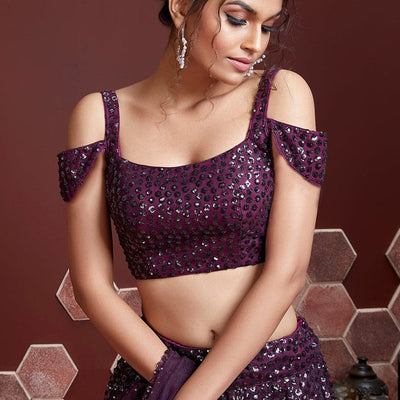 Indigo Purple Lehenga Choli