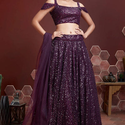 Indigo Purple Lehenga Choli