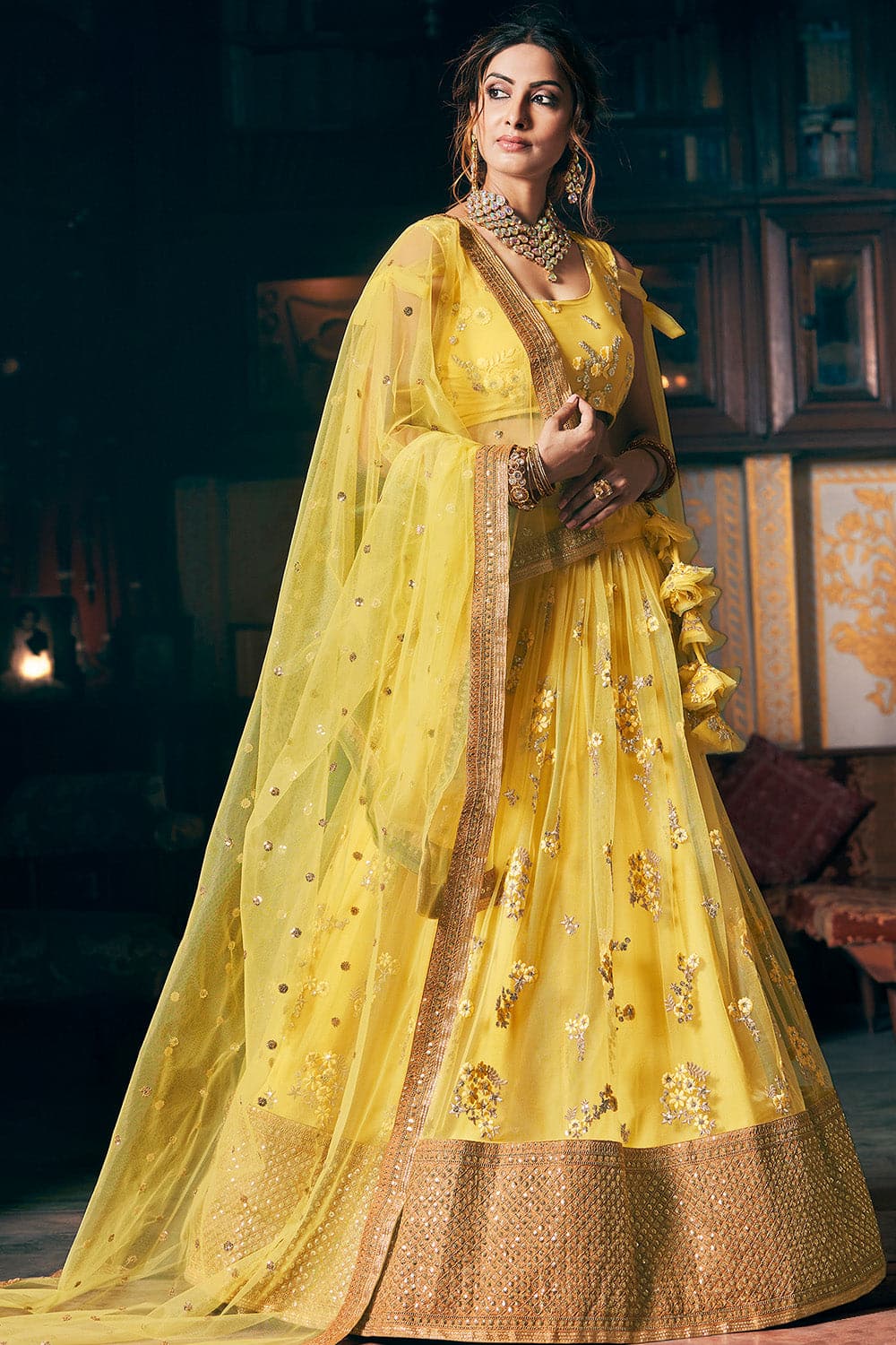 Lily Yellow Lehenga Choli