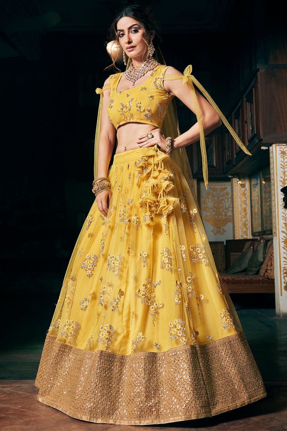 Lily Yellow Lehenga Choli
