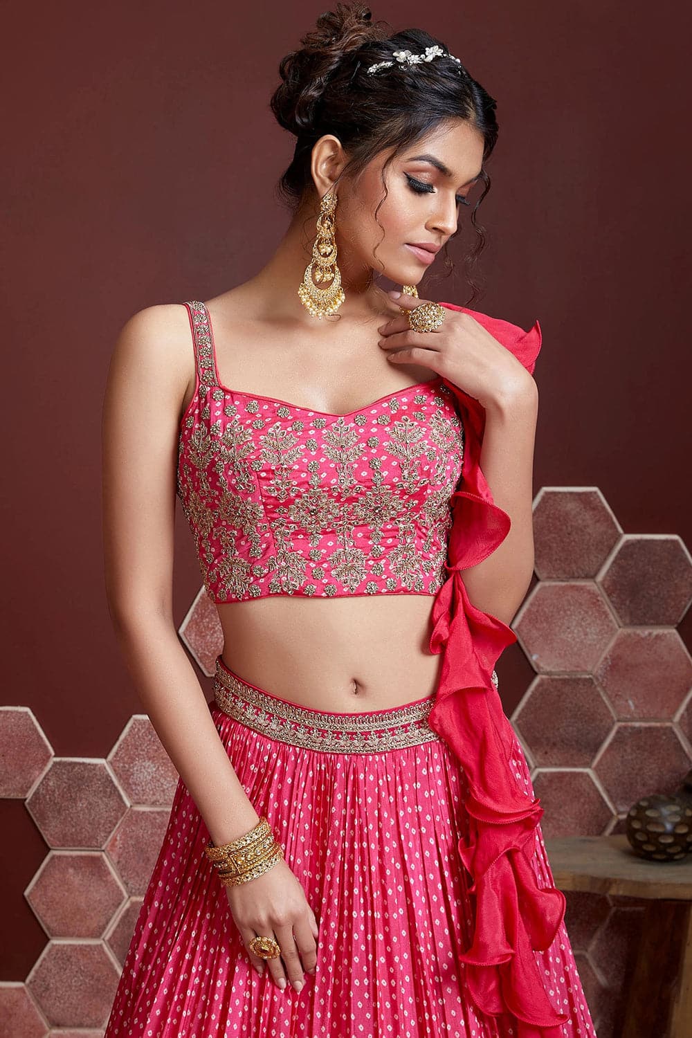 Magenta Pink Lehenga Choli