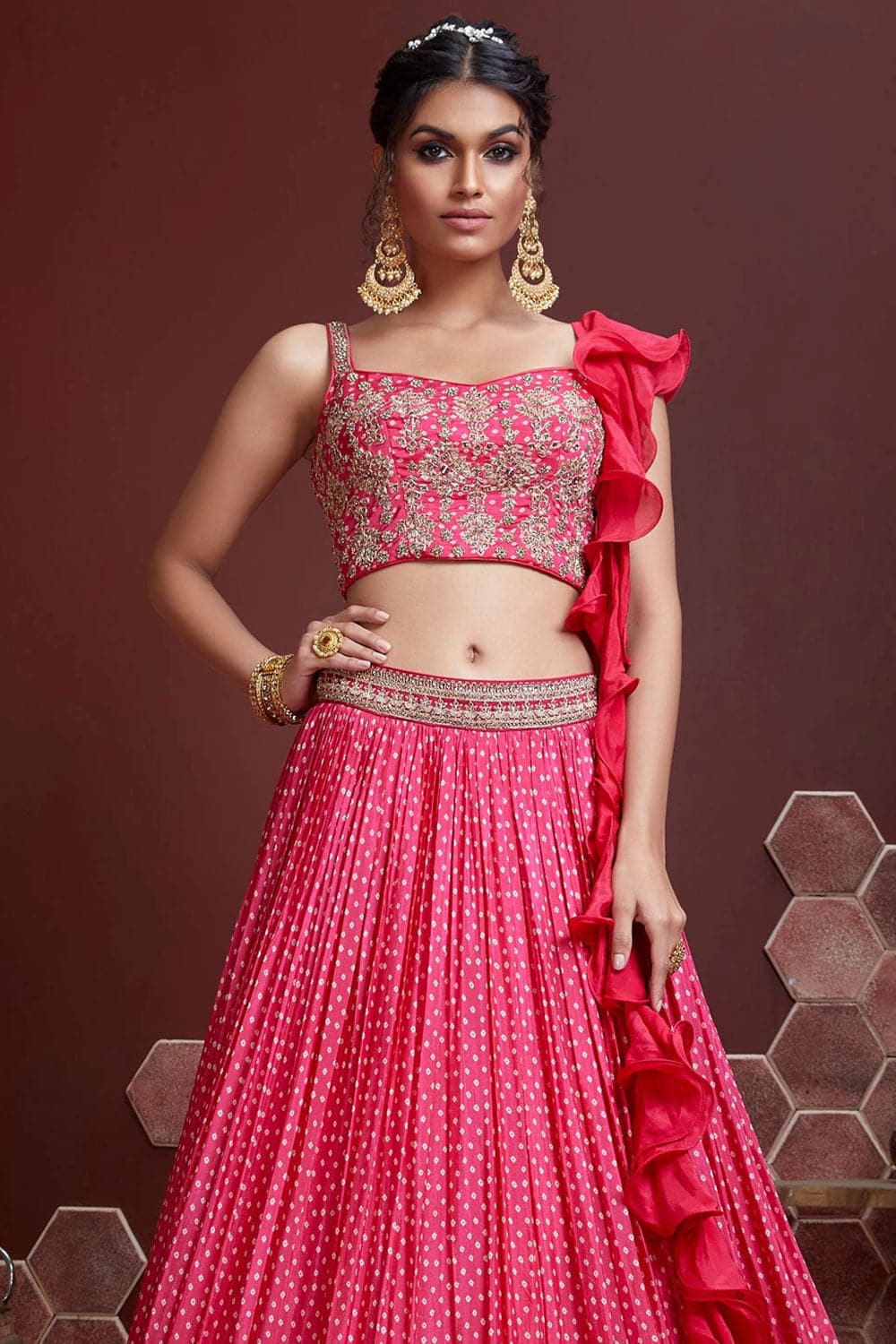 Magenta Pink Lehenga Choli