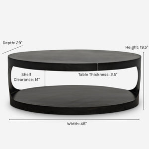 Leigha Oval Coffee Table
