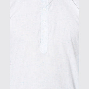 Light Blue Solid Pure Cotton Kurta