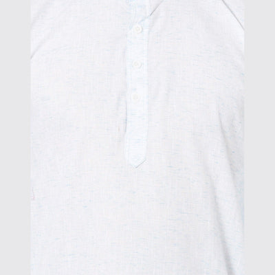 Light Blue Solid Pure Cotton Kurta
