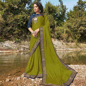 Light Green Festive Wear Printed Silk Saree