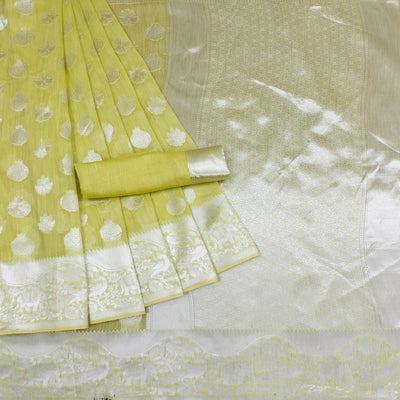 Light Green Festive Wear Woven Banarasi Saree