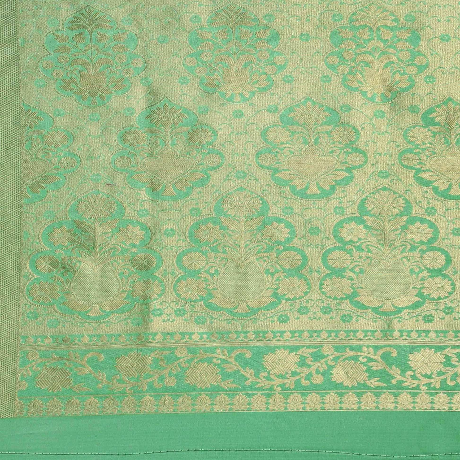 Light Green Festive Wear Woven Kanjivaram Silk Saree