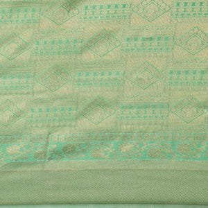 Light Green Festive Wear Woven Kanjivaram Silk Saree