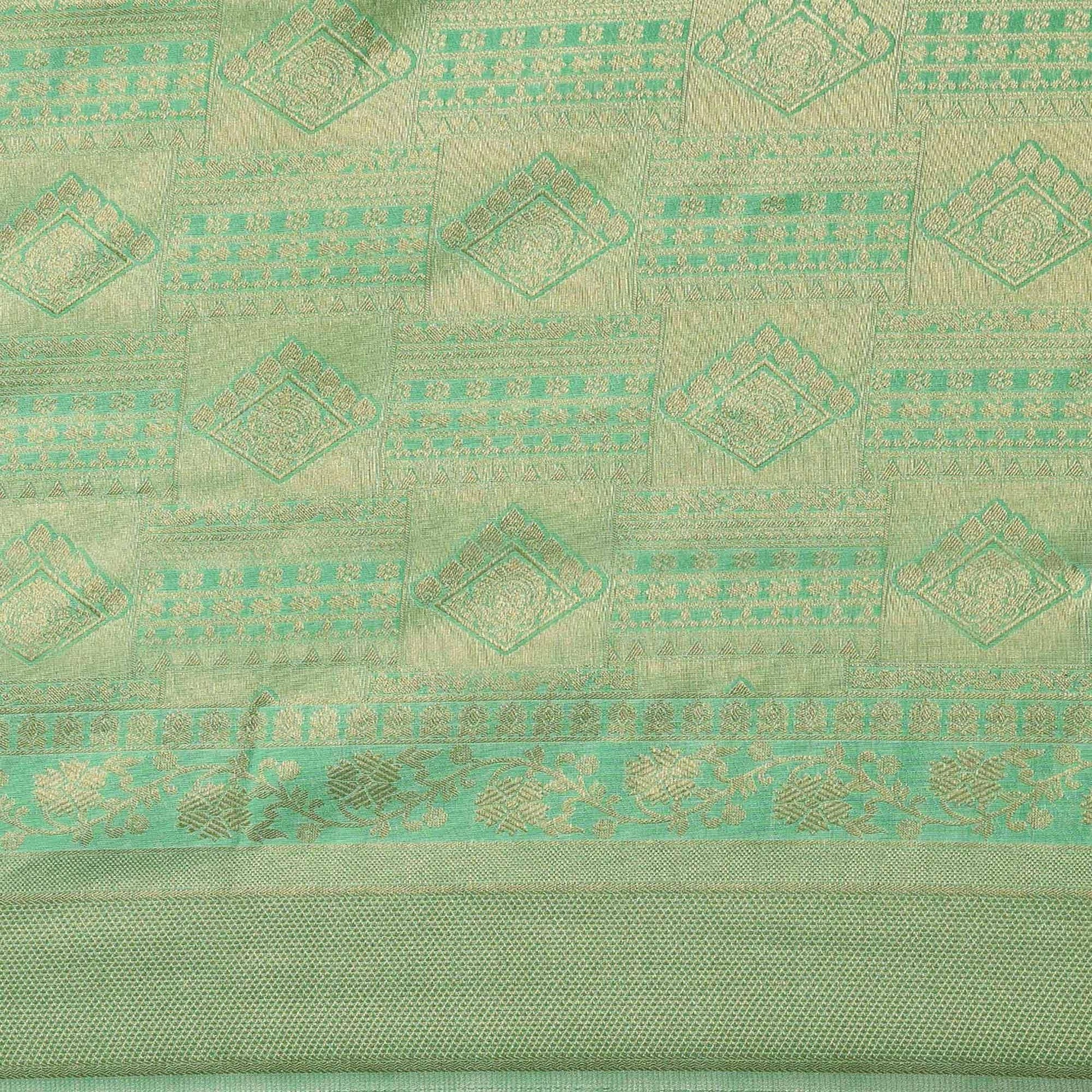 Light Green Festive Wear Woven Kanjivaram Silk Saree