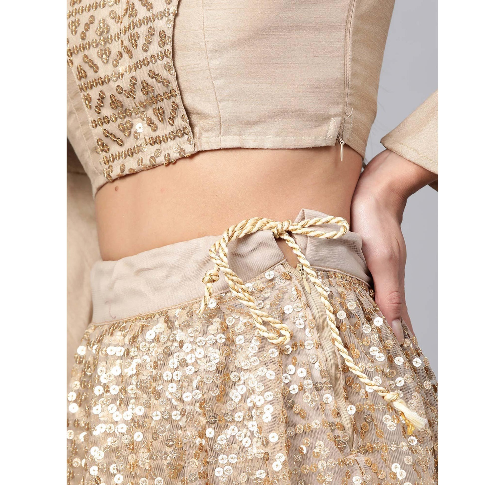 Light Grey Designer Wedding Wear Thread Zari Work Soft Net Lehenga Choli
