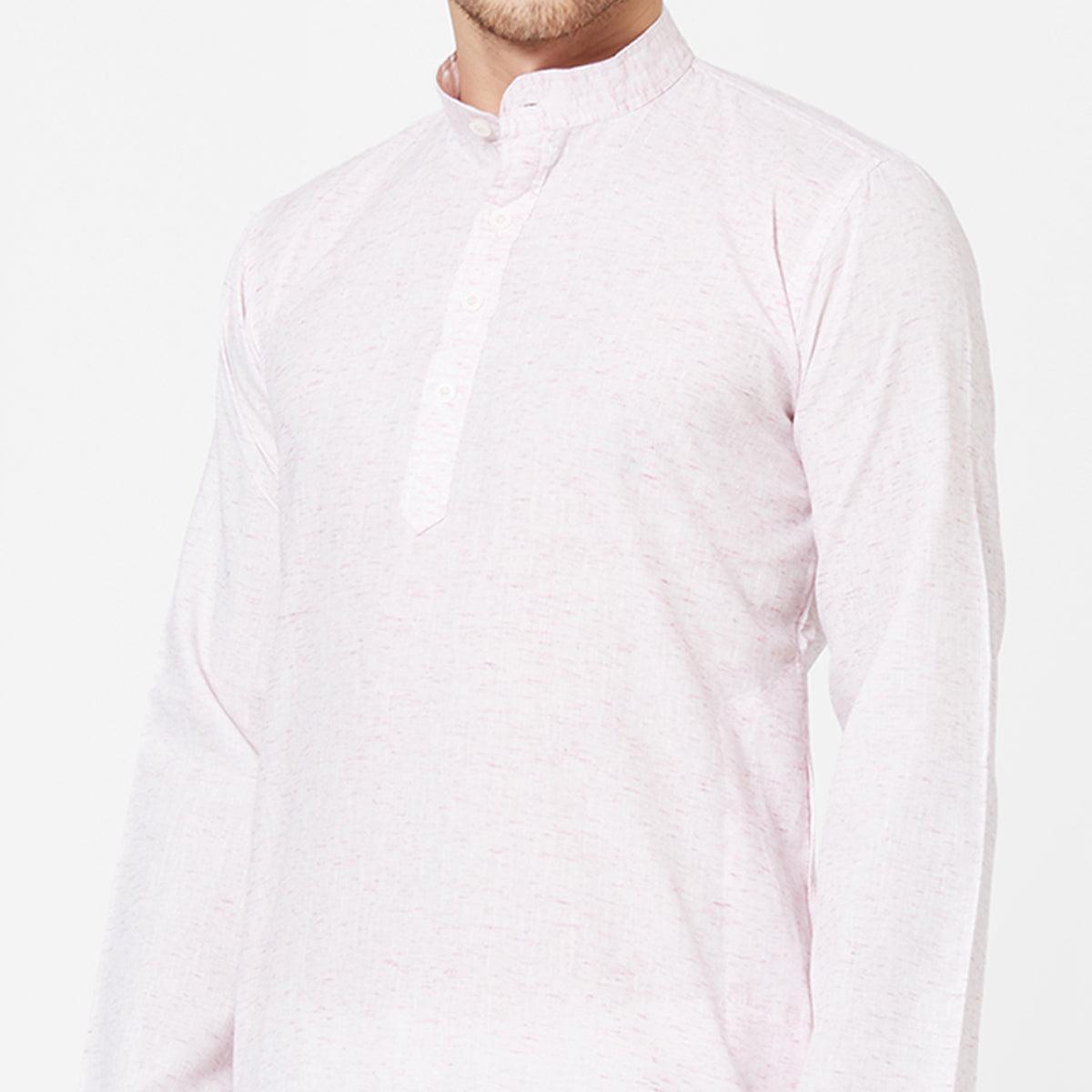 Light Pink Cotton Kurta