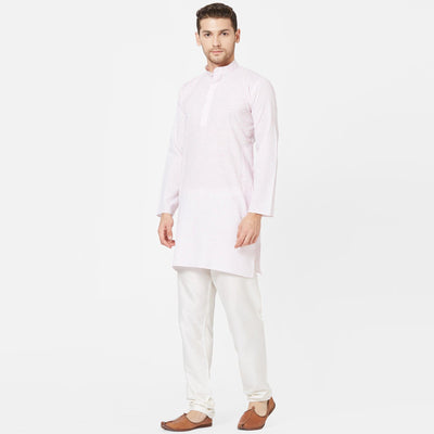 Light Pink Cotton Kurta