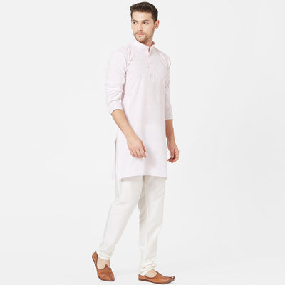 Light Pink Cotton Kurta