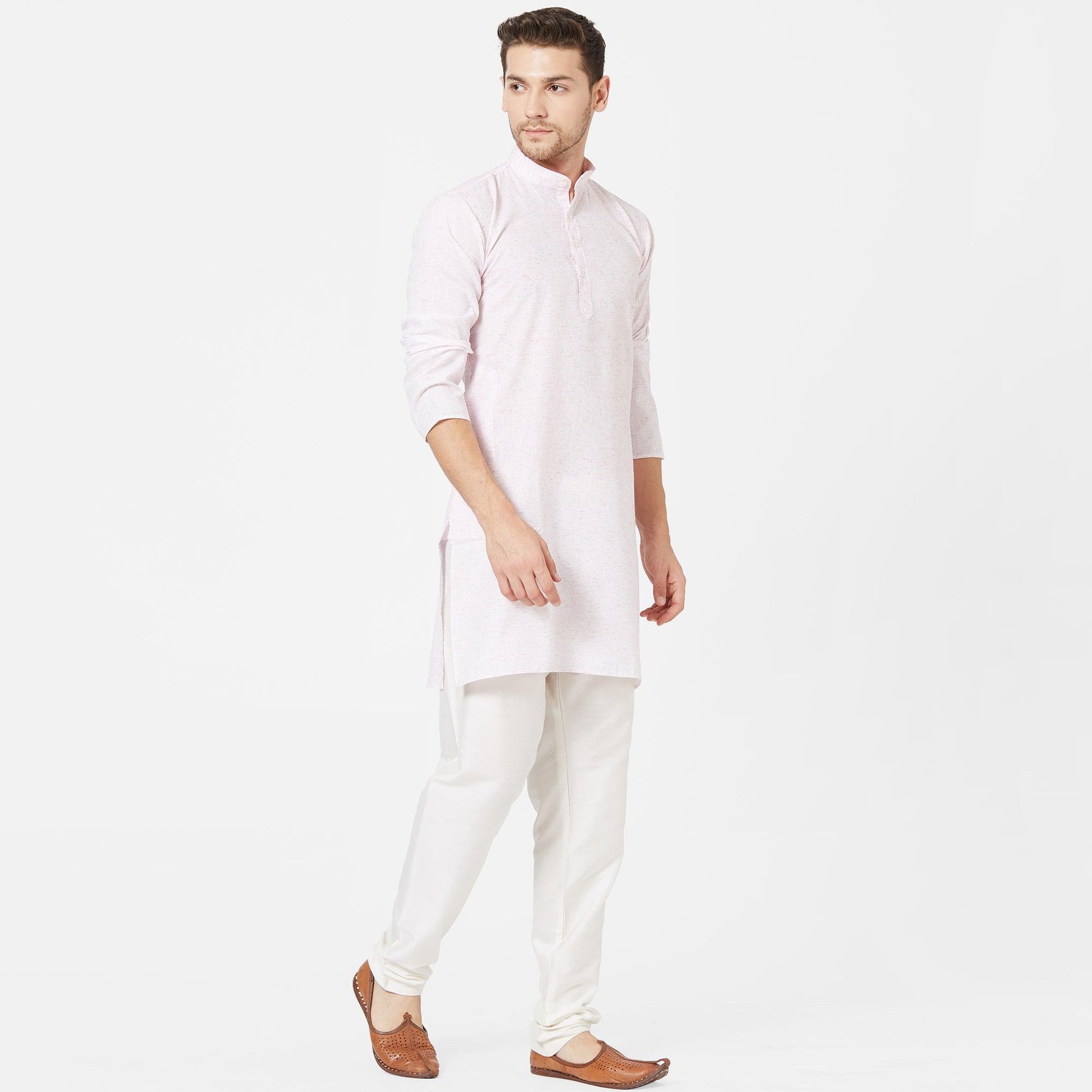 Light Pink Cotton Kurta