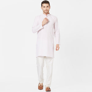 Light Pink Cotton Kurta