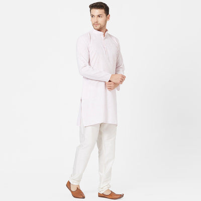 Light Pink Cotton Kurta