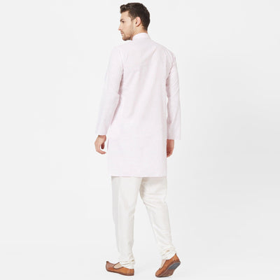 Light Pink Cotton Kurta