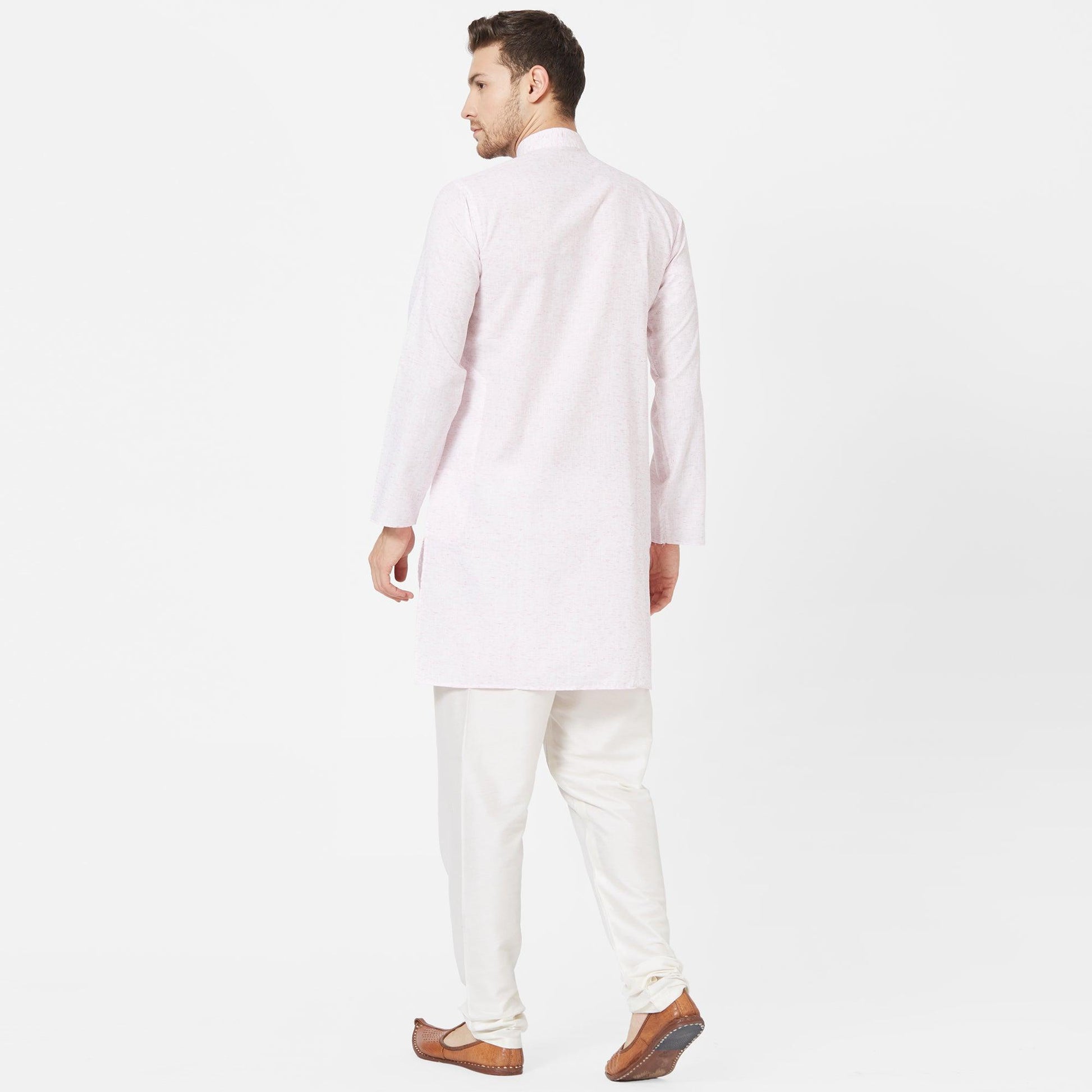 Light Pink Cotton Kurta