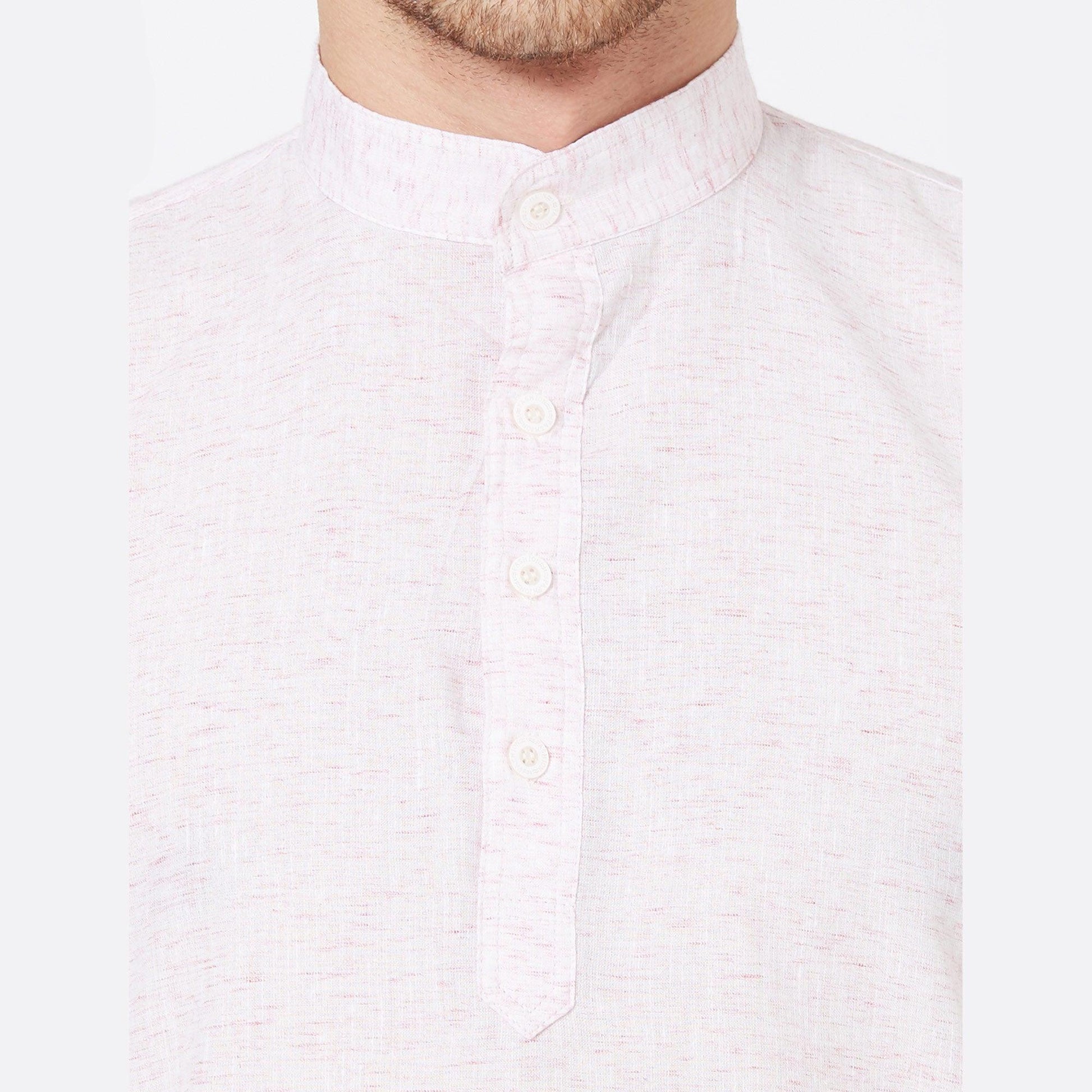 Light Pink Cotton Kurta