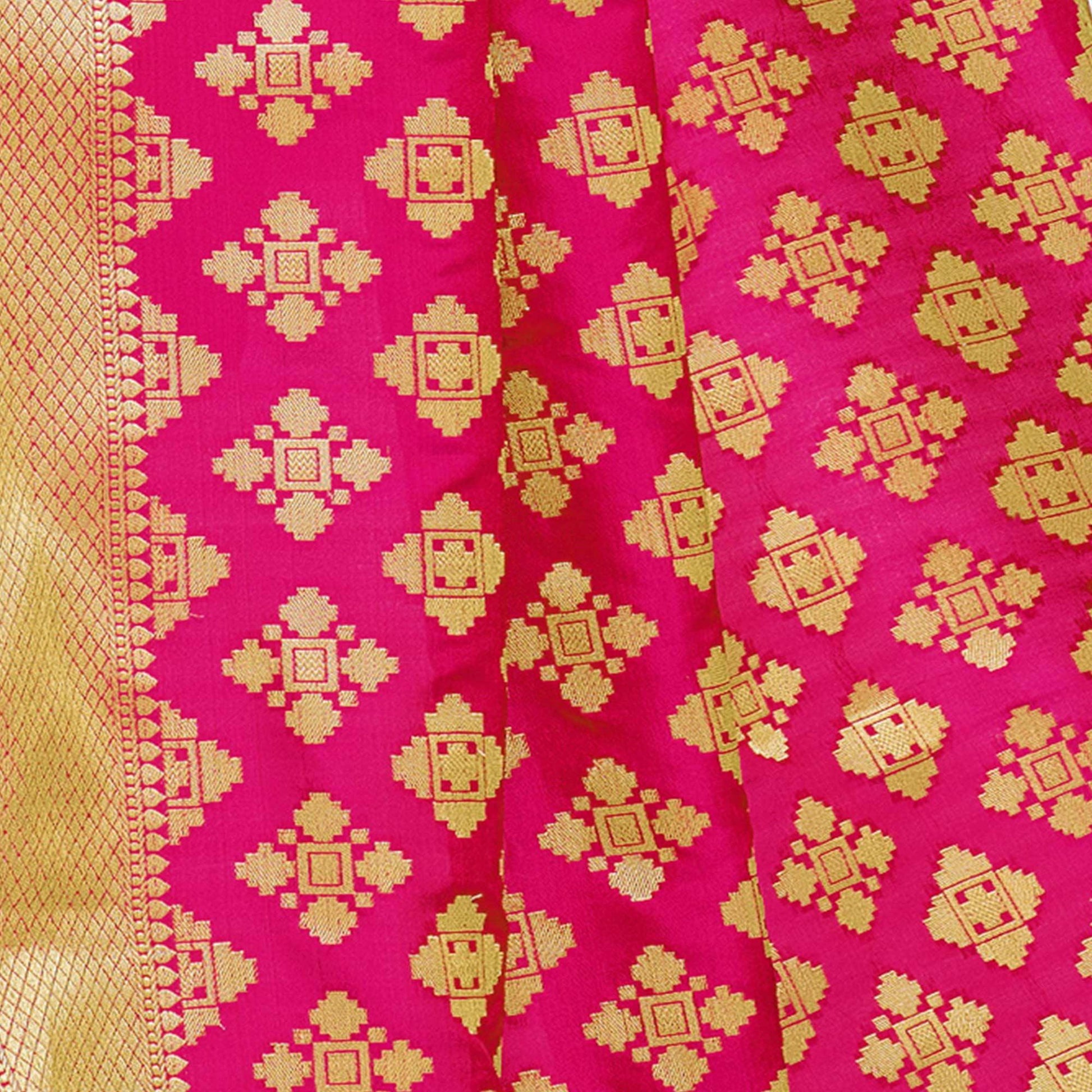 Light Pink Embellished With Embroidered Chanderi Dress Material