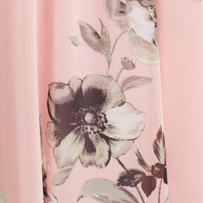 Light Pink Floral Printed Gown
