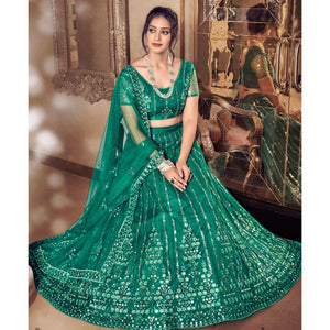Light Rama Partywear Thread Sequins Soft Net Lehenga Choli