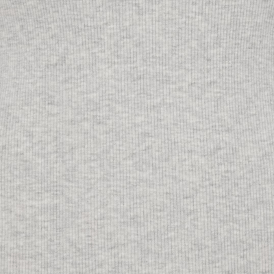 Skims Cotton Rib Loose Boxer Light Heather Grey