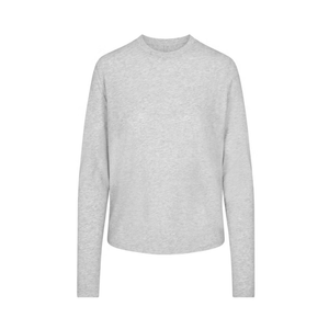 Skims Relaxed Tees Long Sleeve T-Shirt Light Heather Grey
