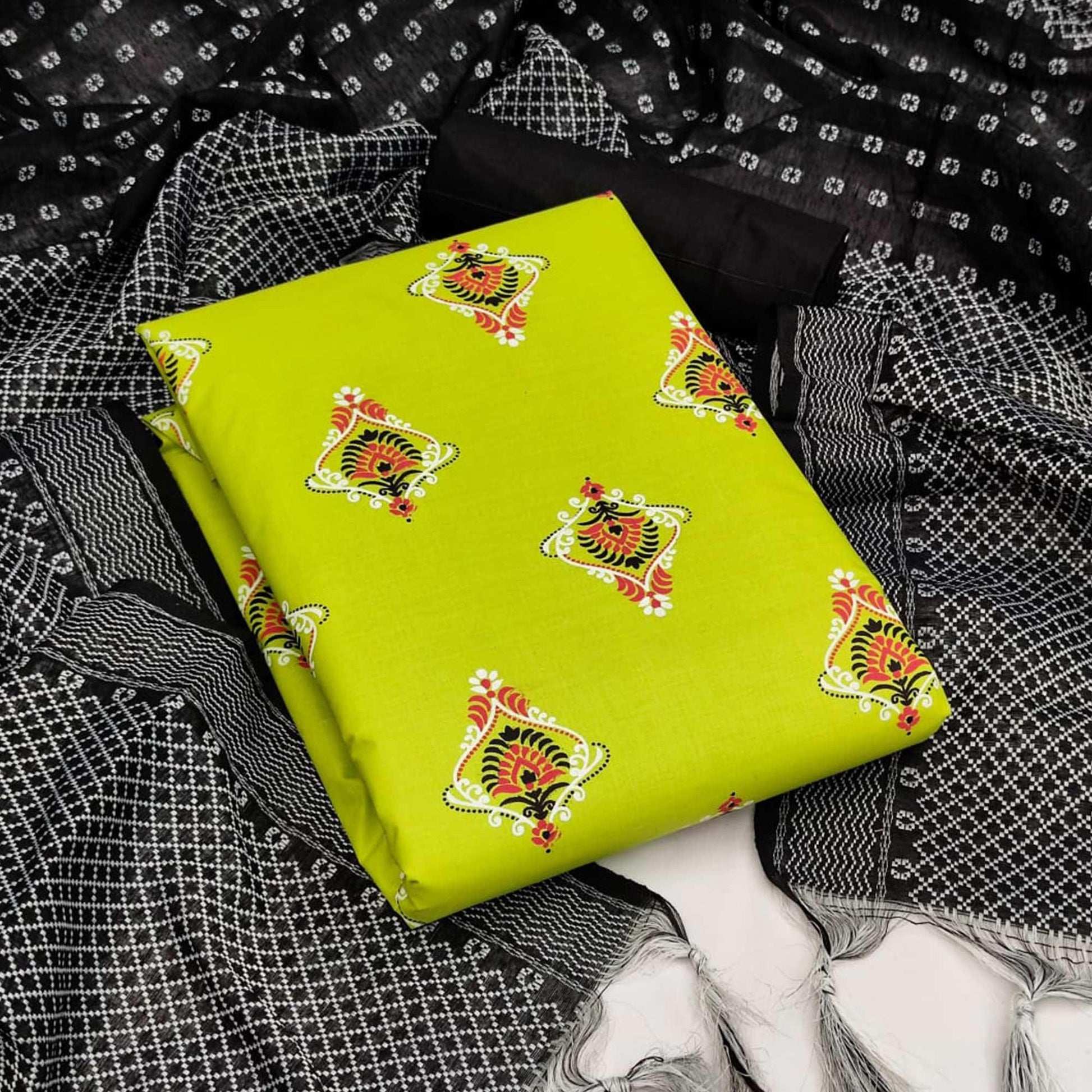 Liril Casual Wear Printed Cotton Dress Material
