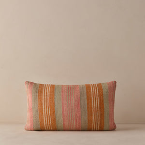 Vintage Lumbar Pillow No. 344, 12" x 20"