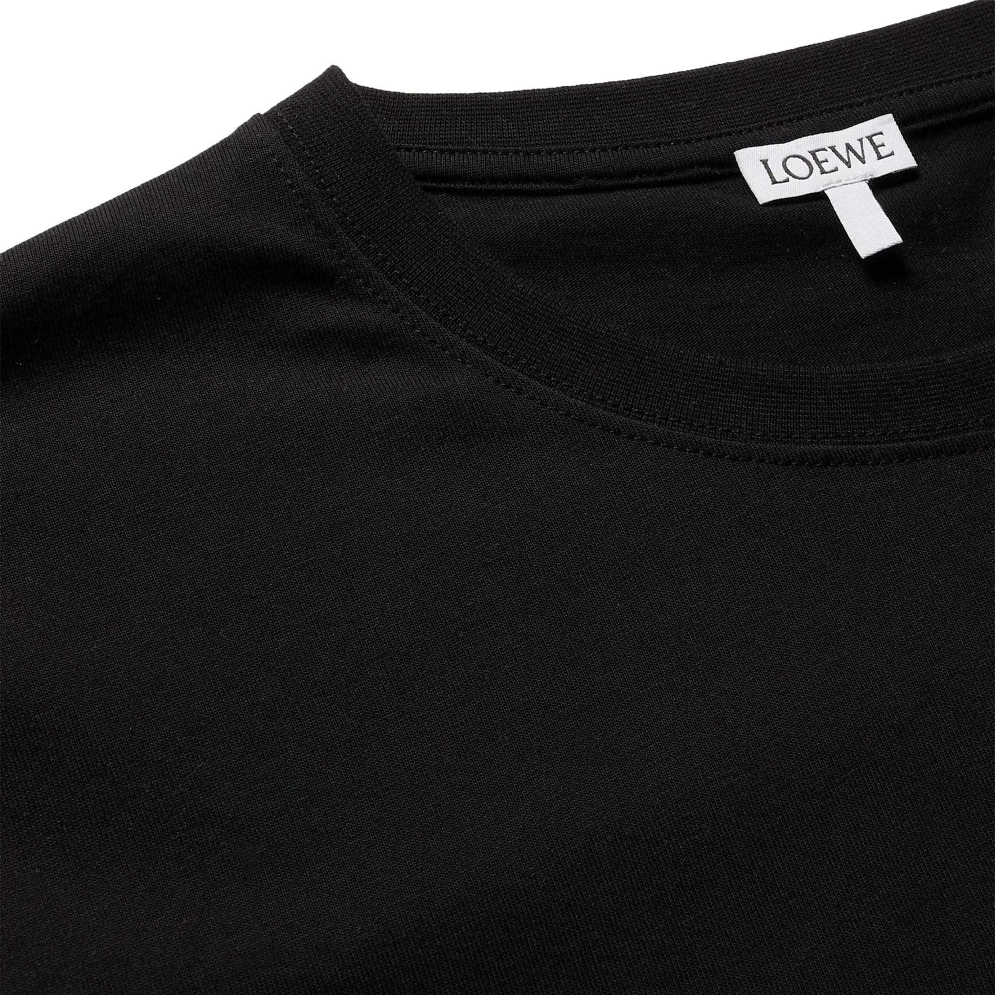 Loewe Anagram Chest Logo Black T Shirt