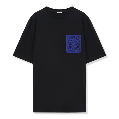 Loewe Anagram Fake Pocket Black Blue T Shirt
