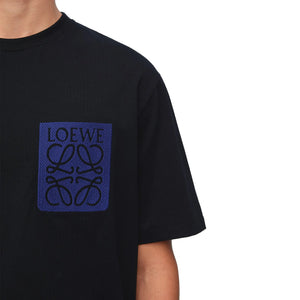 Loewe Anagram Fake Pocket Black Blue T Shirt