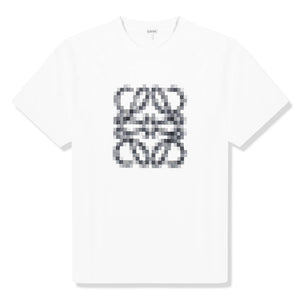 Loewe Anagram Pixelated White T Shirt