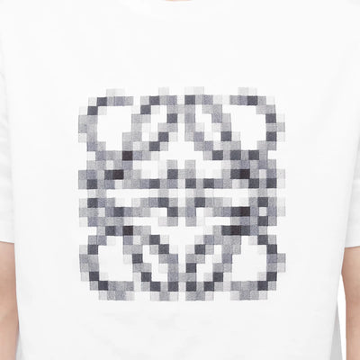 Loewe Anagram Pixelated White T Shirt