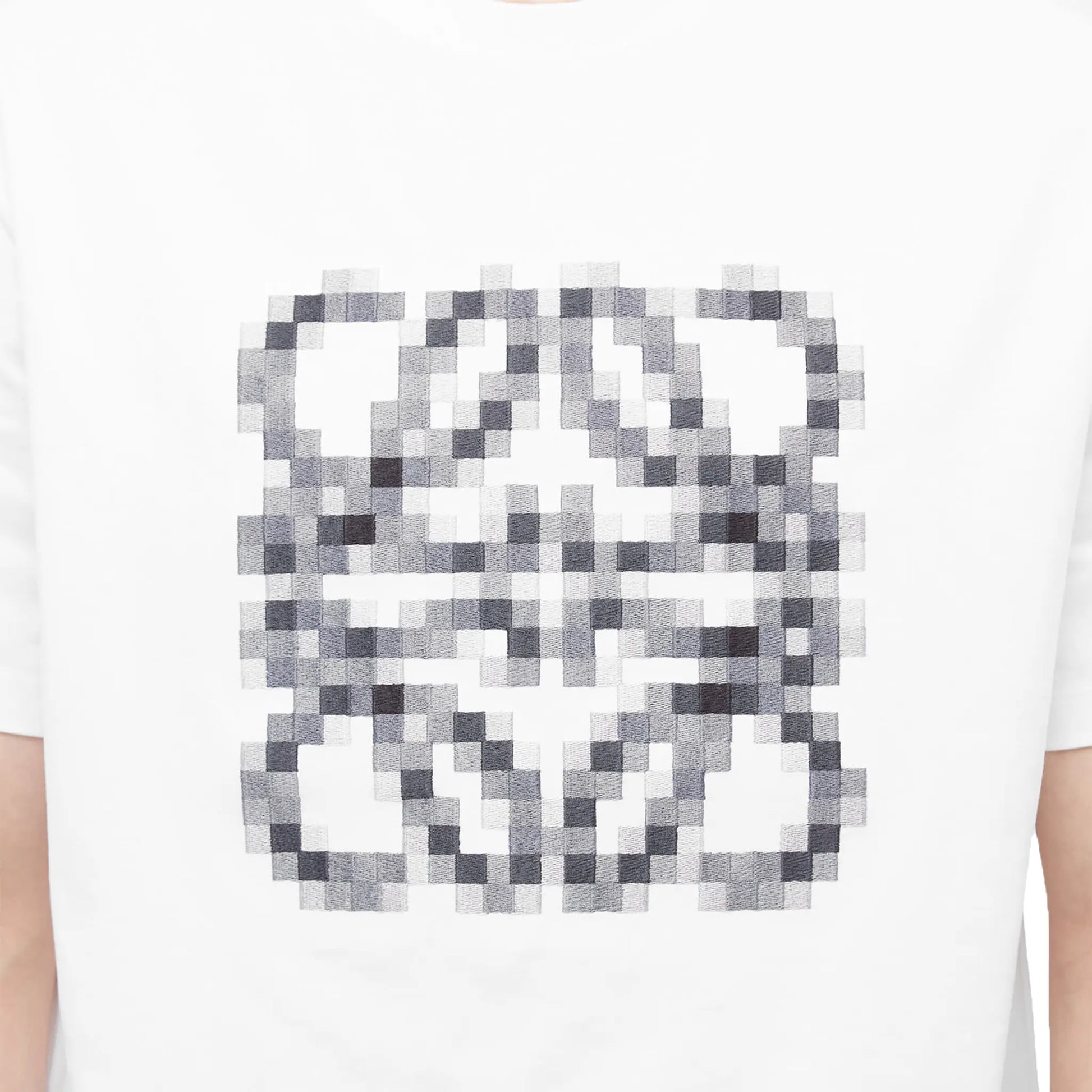 Loewe Anagram Pixelated White T Shirt